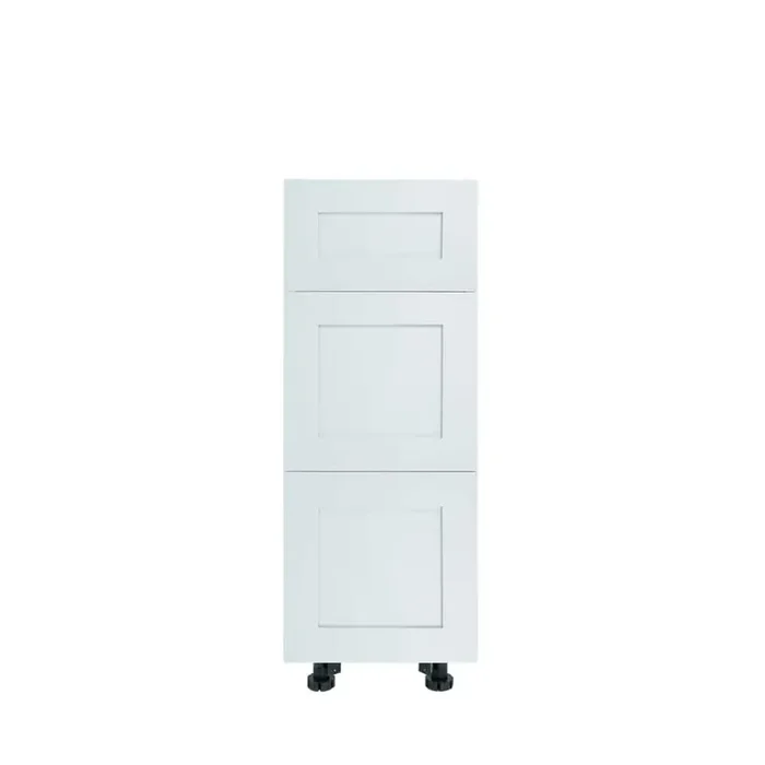 Everest 15 in. W x 24 in. D x 34.50 in. H Ready to Assemble Shaker Drawer Base Kitchen Cabinet in White