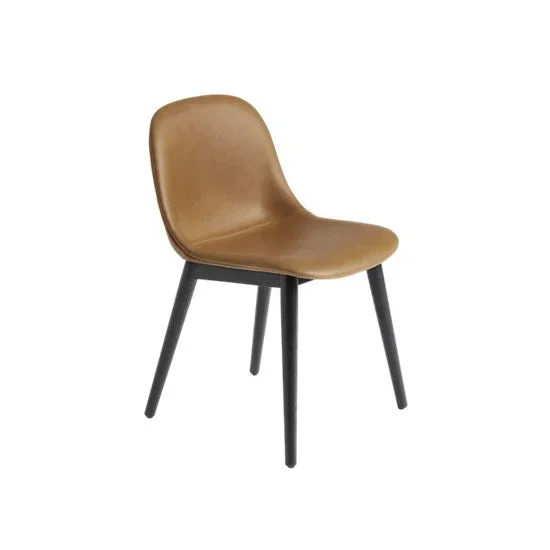 Fiber Side Chair – Wood Base – MFIBSWODFBLCKBLCK