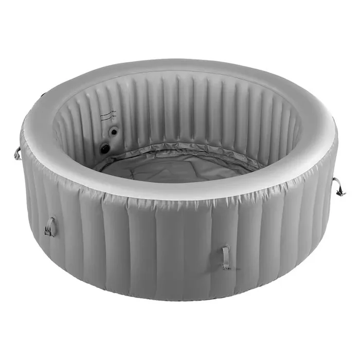 Inflatable Hot Tub, 2-4 Person Capacity, 70.9 x 26 in. Round Portable Spa for Outdoor Use, Featuring 110 Jets