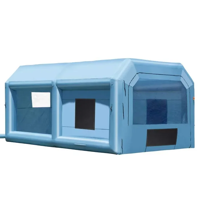 Inflatable Paint Booth, 21 ft. x 13.5 ft. x 9.8 ft. Inflatable Spray Booth, with 1100-Watt Powerful Blower