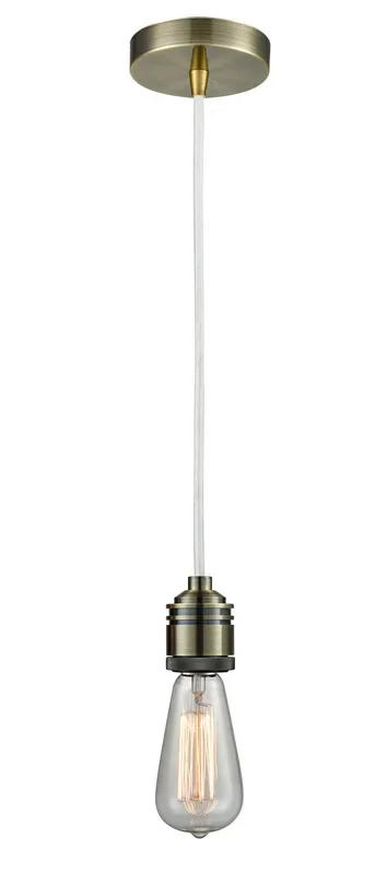 Innovations – 100AB-10W-2AB – One Light Mini Pendant – Winchester – Antique Brass
