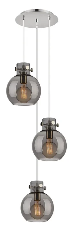 Innovations – 113-410-1PS-PN-G410-8SM – Eight Light Pendant – Newton – Polished Nickel