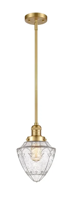 Innovations – 201S-SG-G664-7 – One Light Mini Pendant – Franklin Restoration – Satin Gold