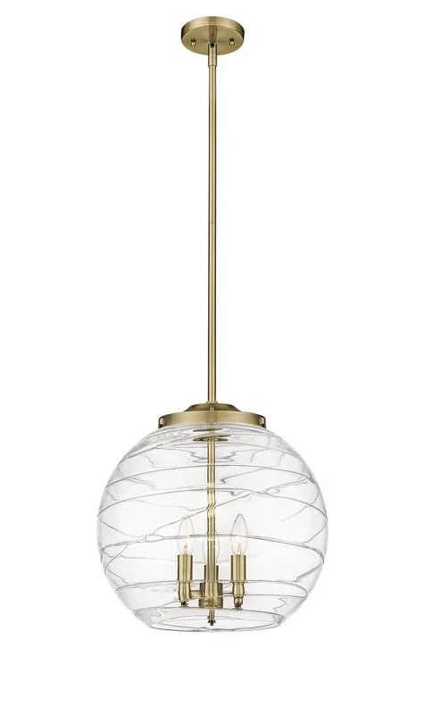 Innovations – 221-3S-AB-G1213-16-LED – LED Pendant – Ballston – Antique Brass – 2213SABG121316LED