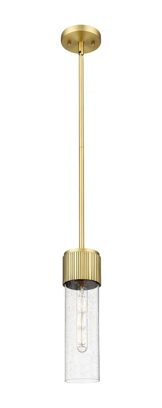 Innovations – 428-1S-BB-G428-12SDY – LED Pendant – Downtown Urban – Brushed Brass – 4281SBBG42812SDY