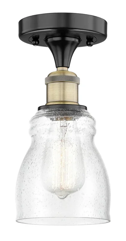 Innovations – 616-1F-BAB-G394 – One Light Semi-Flush Mount – Edison – Black Antique Brass – 6161FBABG394