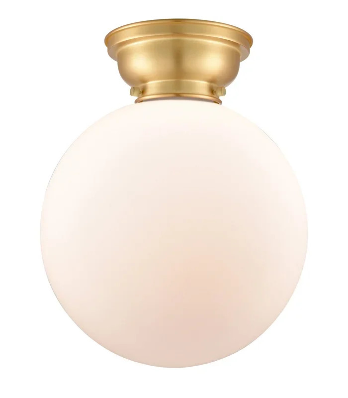 Innovations – 623-1F-SG-G201-12 – One Light Flush Mount – Franklin Restoration – Satin Gold – 6231FSGG20112