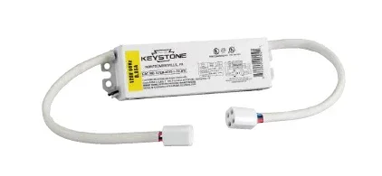 Keystone 2-Lamp Circline Electronic Ballast with Sockets (KTEB-2C72-1-TP-WS-CP)
