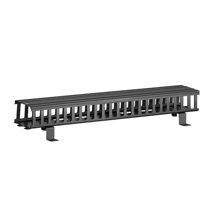 Leviton Vertical Front Only Cable Management 5 Inch Channel X 40 Inch Long Black Snap-On Cover (4940L-VFO)