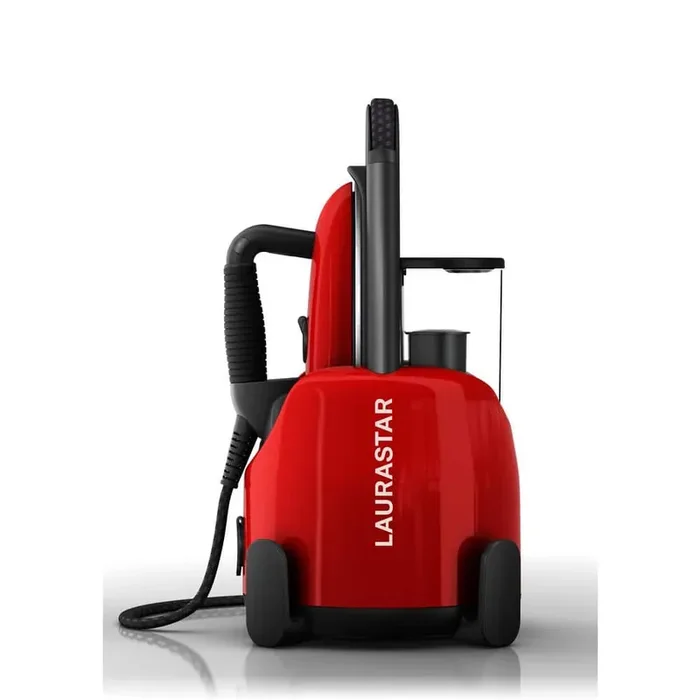 Lift Steam Iron in Original Red Swiss Engineered 3-in-1 Steam Generator that Irons, Steams and Purifies Your Clothes