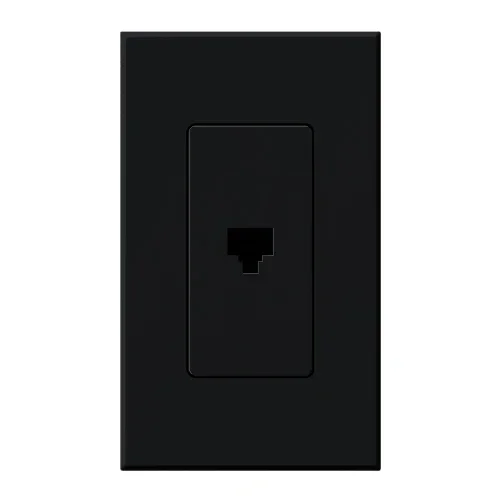 Lutron Architectural Phone Jack Black (NT-PJ-BL)