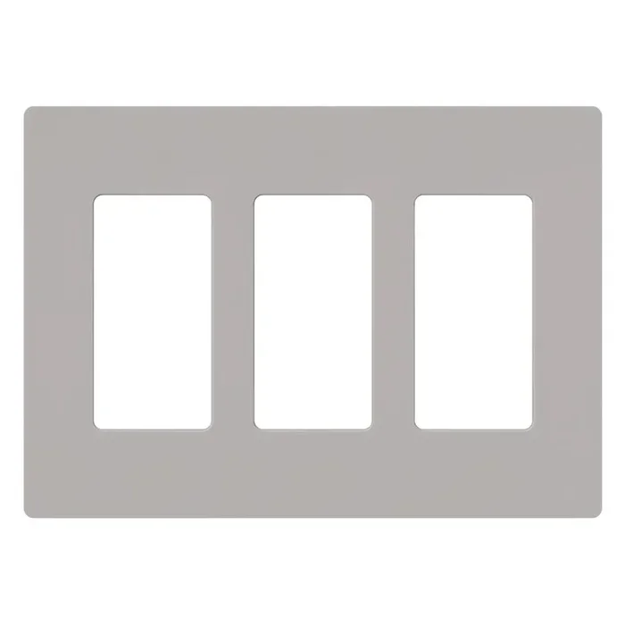 Lutron Claro Wall Plate 3-Gang Gray (CW-3-GR)