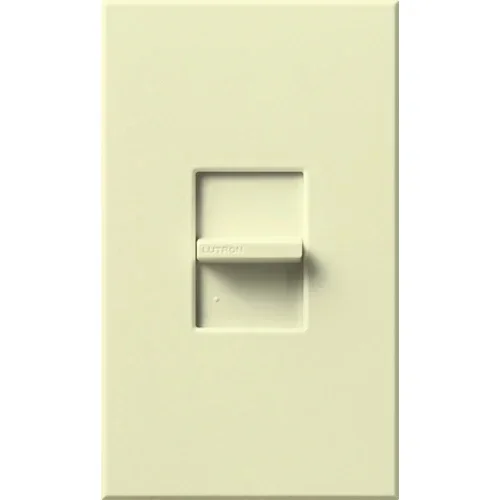 Lutron Novat 277V 450W Magnetic Low Voltage Single-Pole Slide-To-Off Dimmer Almond (NTLV-600-277-AL)