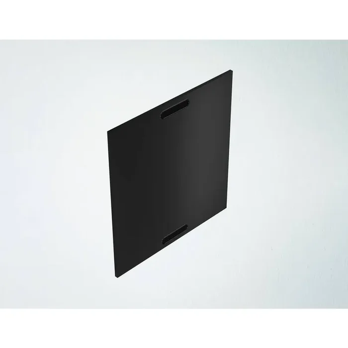 Miami HDPE (High Density Polyethylene) 25.5 in. X 0.63 in. X 30 in Outdoor Base End Panel in Pitch Black Matte