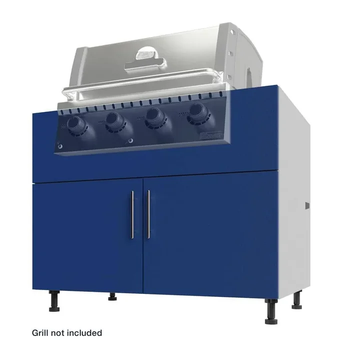 Miami Weatherboard 42 in. X 27 in. X 34.5 in Outdoor Base Cabinet Grill in Reef Blue Matte