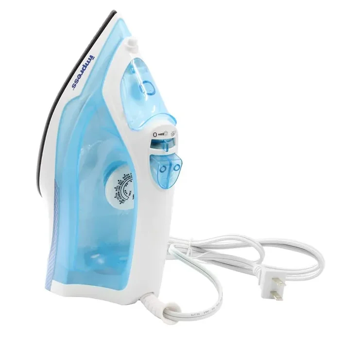 Mid-Sized Spray Steam and Dry Iron in Blue with Nonstick Soleplate