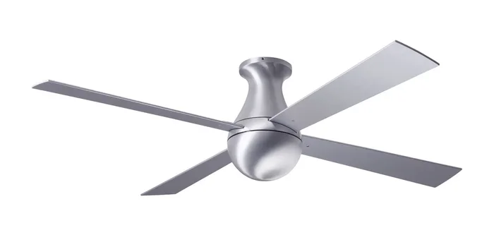 Modern Fan Co – BAL-FM-BA-52-AL-NL-001 – 52″Ceiling Fan – Ball Flush – Brushed Aluminum – BALFMBA52ALNL001