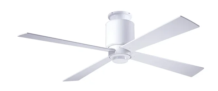 Modern Fan Co – LAP-FM-GW-50-WH-NL-004 – 50″Ceiling Fan – Lapa Flush – Gloss White – LAPFMGW50WHNL004