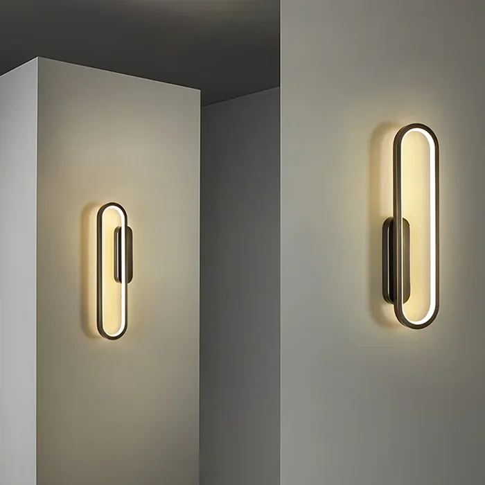 Modern Minimalist Oval Wall Pack LED Light Ambient Decorative Wall Sconce