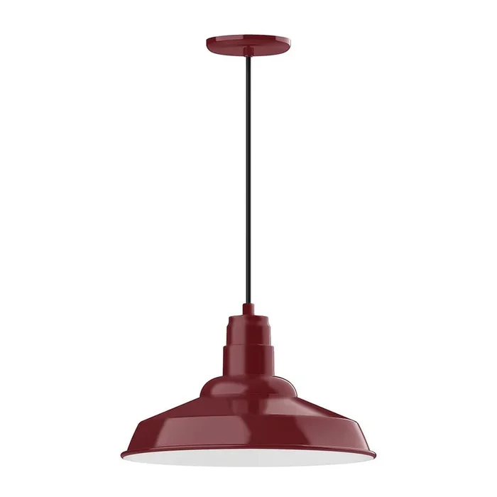 Montclair Light Works – PEB184-55-C04-L13 – LED Pendant – Warehouse – Barn Red – PEB18455C04L13