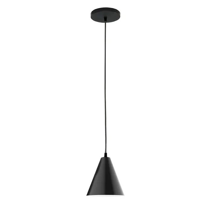 Montclair Light Works – PEB420-41-C25 – One Light Pendant – J-Series – Black – PEB42041C25