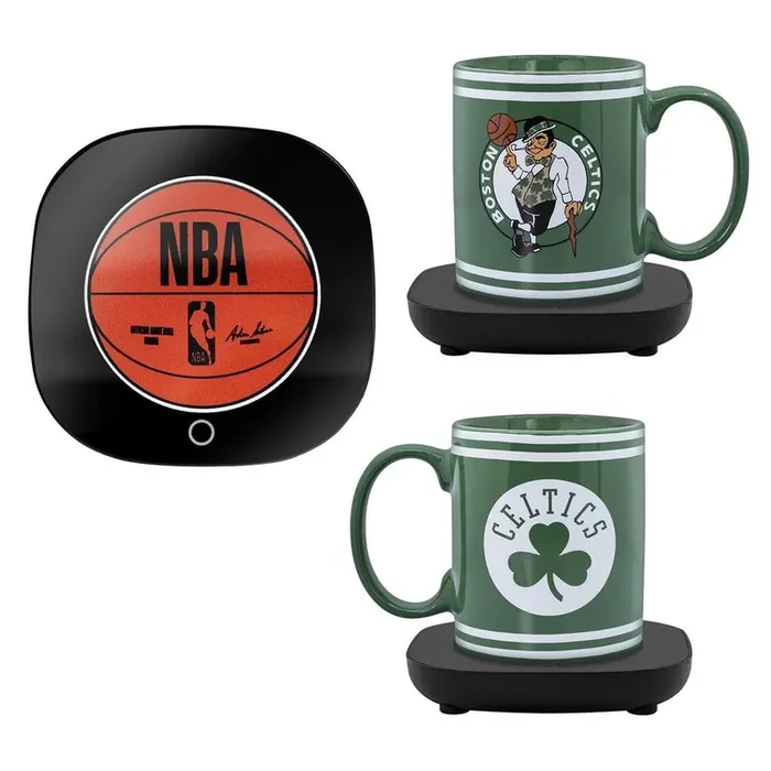 NBA Boston Celtics Single-Cup Green Coffee Mug with Warmer for Your Drip Coffee Maker