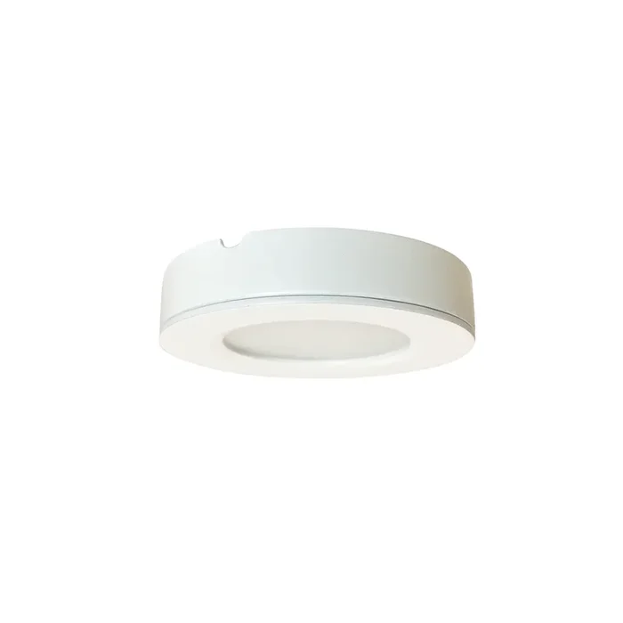 Nora 24V Josh LED Puck Light 300Lm 2700K White Finish (NMP2-LED27W)