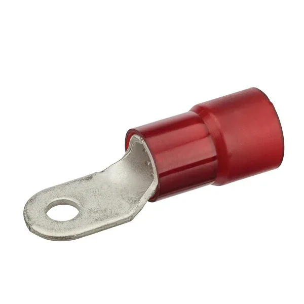 NSI 2 AWG Nylon Insulated Ring 1/4 Inch Stud 10 Per Pack Priced Per Each (R2-14N)