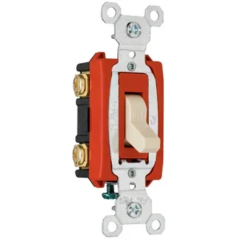 Pass And Seymour 20A 120/277VAC Back And Side Wire Commercial Double-Pole Switch (CSB20AC2I)