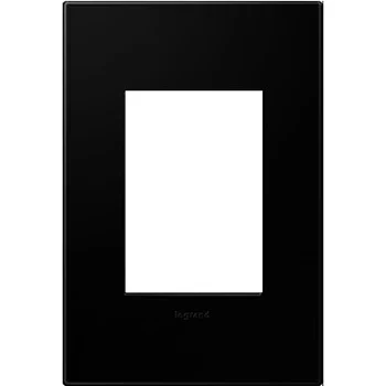 Pass And Seymour Adorne Black Ink 1-Gang Wall Plate (AWP1G3NK4)