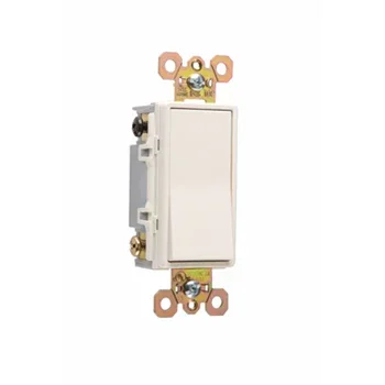 Pass And Seymour Switch Decorator 2P 20A 120/277V Grounded White (2622W)