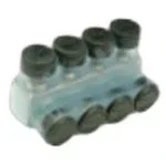 Penn Union Aluminum Clear Pre-Insulated Power Bar – Four Ports With Single Sided Conductor Entry 14 Sol. To 2/0 Str. (IPBNA2/04S)
