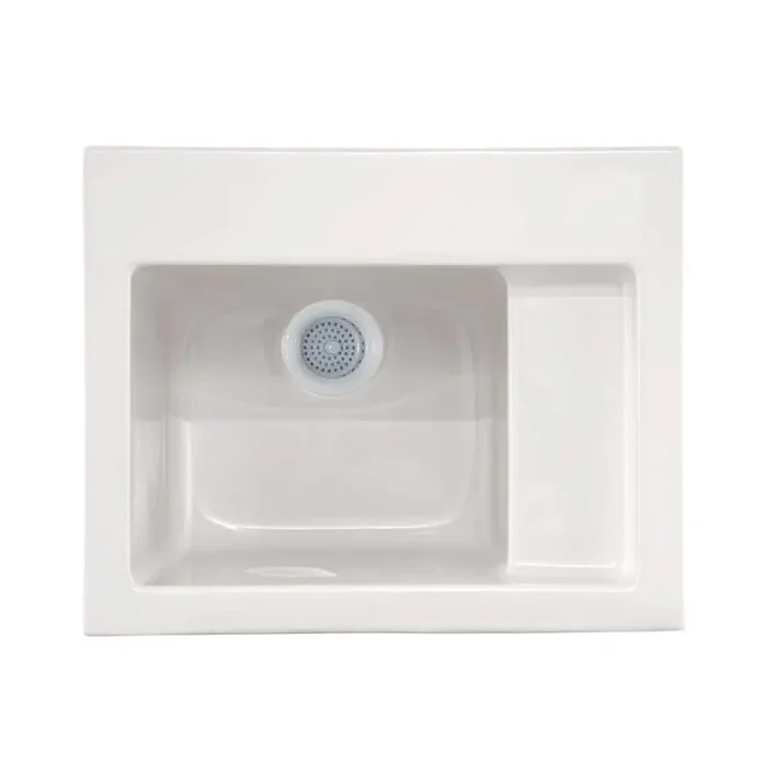 Pet Spa II 21 in. x 11.25 in. x 14 in. Acrylic Square Drop-in Air Bath Laundry Tub in White