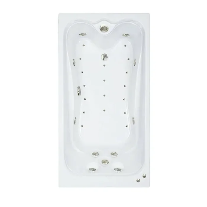 Premier 60 in. x 36 in. Acrylic Rectangular Alcove Whirlpool and Air Bathtub with Reversible Drain in Biscuit