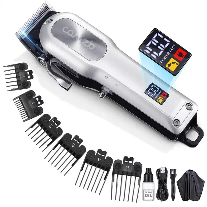 Professional 7.28 in. x 2.16 in. x 1.77 in. Personal Care Products Hair Care Hair Clipper Silver