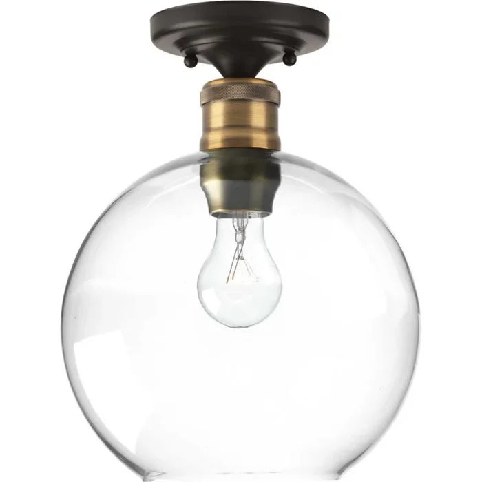 Progress Lighting – One Light Flush Mount – Hansford