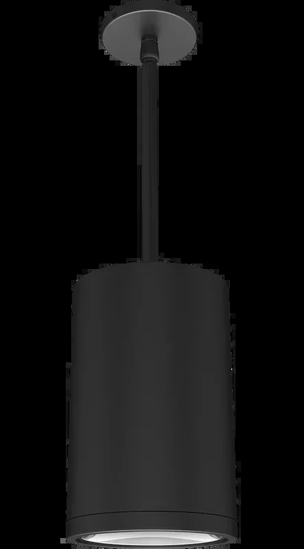 RAB Cylinder Pendant Stem 6 Inch 26W 2700K 120-277V Dimmable 50 Degree Black (CDLED6PS-26W-50D927-K)
