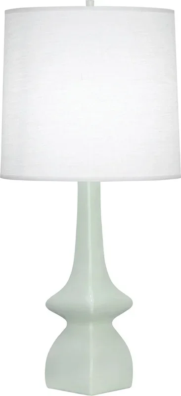 Robert Abbey – CL210 – One Light Table Lamp – Jasmine – CELADON GLAZED CERAMIC – CL210