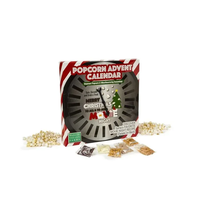 Santa‘s Secret Snack 24-Piece Spin and Decode Popcorn Advent Calendar Popcorn Sets