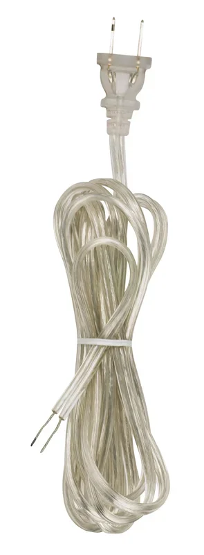 SATCO/NUVO 18/2 SPT-2-105C All Cord Sets-Molded Plug-Tinned Tips 3/4 Inch Strip With 2 Inch Slit 36 Inch Hank-36 Inch Hank-150 Carton 9 Foot (90-2101)