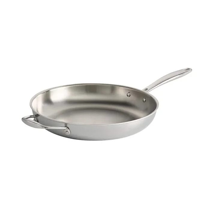 Signature Tri-Ply Clad 12 in. Stainless Steel Frying Pan with Helper Handle