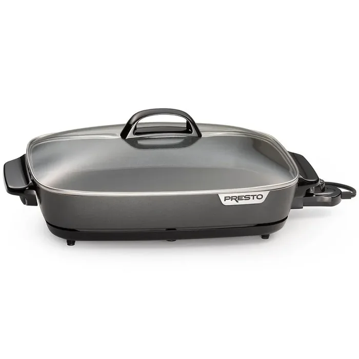 SlimLine 16 in. Black Non-Stick Electric Skillet