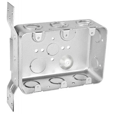 Southwire Garvin 2-1/8 Inch Deep Three Gang Multi Device Switch Box With A Flat Vertical Bracket (MGSB-3F)