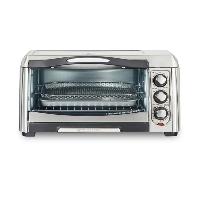 Sure Crisp 1400 W 6-Slice Stainless Steel Toaster Oven with Air Fry