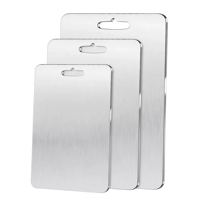 Titanium Cutting Board Set of 3 in Sizes 11.5×8, 14×10, 18×12 Inches for Diverse Kitchen Tasks