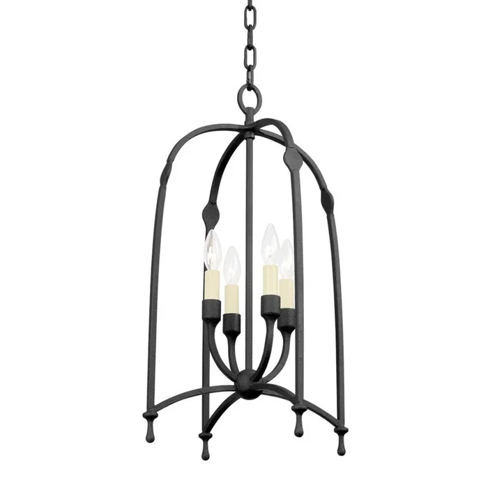 Troy Lighting – F8815-BI – Four Light Lantern – Rhett – Black Iron – F8815BI