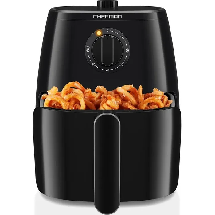 TurboFry 5 Qt. Air Fryer, Integrated 60-Min Timer for Healthy Cooking, Cook with 80% Less Oil, Adjustable Temperature