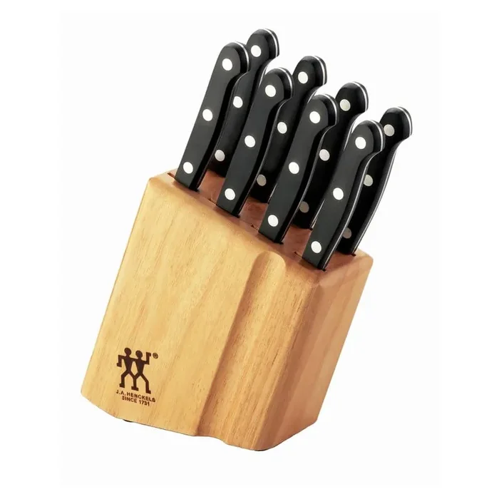Twin Gourmet 9-Piece Stainless Steel Steak Knife Block Set