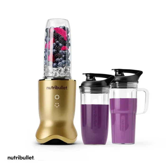 Ultra 32 oz. 2 Speed Blender in Brass with Cups and Lids