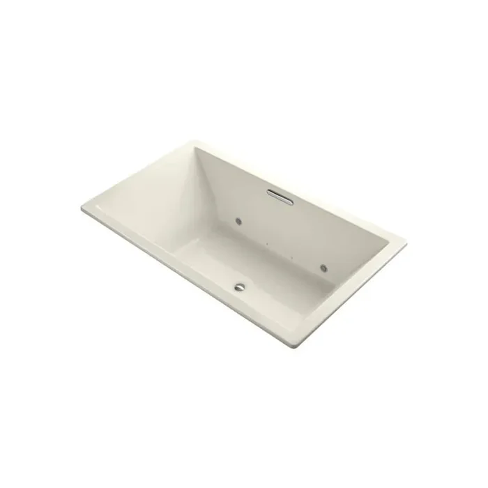 Underscore 6 ft. Air Bath Tub in Biscuit
